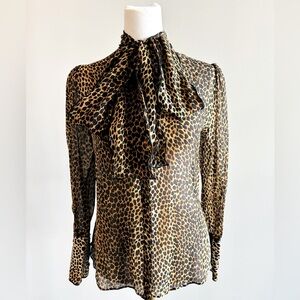 Dolce & Gabbana Leopard Print Blouse